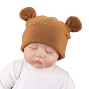 Conjunto de gorro de punto de bebé de algodón puro Multicolor, gorro sólido para recién nacido, mitones, botas para uso al aire libre para niños pequeños - Product Image 3