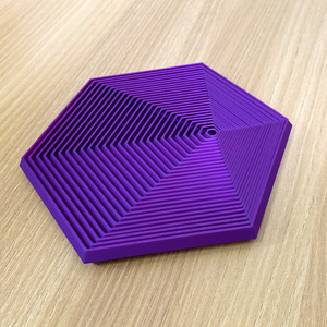 Thiết kế mới <span class=keywords><strong>3D</strong></span> in Nhựa Fractal Thần Tài hình lục giác căng thẳng cứu trợ cà rốt tháp đồ chơi - Product Image 5