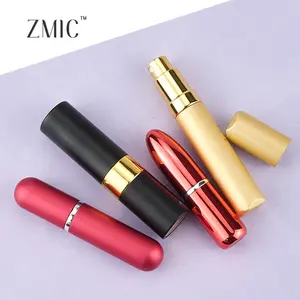 matte parfümflasche 5 ml 10 ml nachfüllbare mini-parfümflasche schwarz rot braun leere verpackung glas parfümflasche set