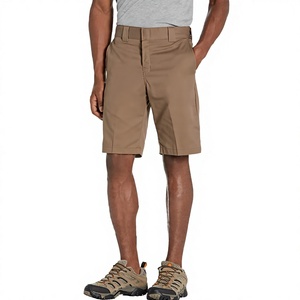 For Mens 11 Inch Relaxed-fit Breathable <b>Stretch</b> Knitted Polyester/Cotton Drawstring Mid Waist Solid Hot <b>Work</b> <b>Shorts</b> - Product Image 3