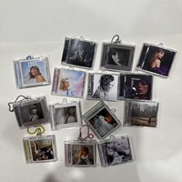 Produits populaires personnalisés Mini NFC Cd porte-clés disque acrylique Nfc disque vinyle porte-clés boîtier cd porte-clés