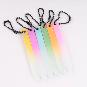 Lima de uñas de vidrieras Herramienta de uñas Lima abrasiva de doble cara Recorte Una tira de pulido de uñas todo para manicura - Product Image 1