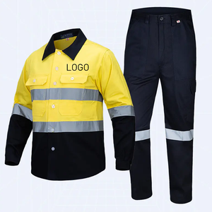 Chất Lượng Cao Chống Tĩnh Unisex Làm Việc Quần Áo Độ Kiên Trì Cao Nút Đóng Cửa Làm Việc Coverall Phù Hợp Với An Toàn Làm Việc Đồng Phục - Product Image 4
