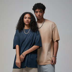 250G Heavyweight Drop Schulter Affe Wash Sun Faded T-Shirt Streetwear Acid Washed Hochwertiges Baumwoll-T-Shirt für Männer - Product Image 4