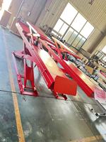Ascenseur hydraulique de voiture de ciseaux de 4000kg avec la plate-forme de double couche de dans le sol de certification de la CE pour l'alignement de roue