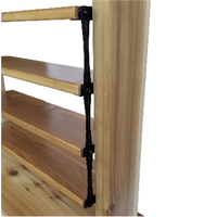 Système de stores, kit de quincaillerie pour volets à lamelles, supports en acier noir avec revêtement en poudre