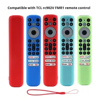 Cubierta de control remoto de silicona anticaída TCL RC902VFMR1, color luminoso con diseño engrosado ahuecado, aprendizaje de código fijo