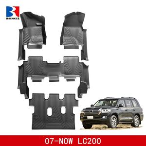 แผ่นรองพื้นรถยนต์ 5D TPE 4 ชิ้น ชุดเต็ม กันลื่น กันน้ำ สำหรับรถยนต์โตโยต้าแลนด์ครุยเซอร์ LC200 ปี 2007-2021 - Product Image 2