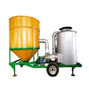 gas biomass wood burning coal grain drying machine dryer batch recirculating paddy rice dryer