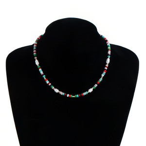 Rz-629 Collar de Perlas de Acero Inoxidable <span class=keywords><strong>Suave</strong></span>, Estilo Bohemio, Perlas Irregulares, Chapado en Oro para Mujer, Nueva Moda - Product Image 6