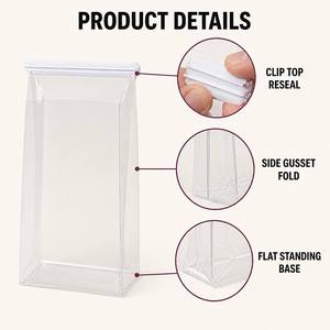Bolsas Personalizadas para Galletas, Pedido al <span class=keywords><strong>por</strong></span> Mayor, Empaque Transparente para Dulces y Galletas, Funda Vertical con Base Reforzada Lateral, Suministros para Panadería Casera - Product Image 2