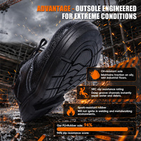 Chaussures de sécurité industrielles avec semelle extérieure en caoutchouc collé, embout en acier, plaque anti-perforation, anti-écrasement, bottes de travail, vente en gros