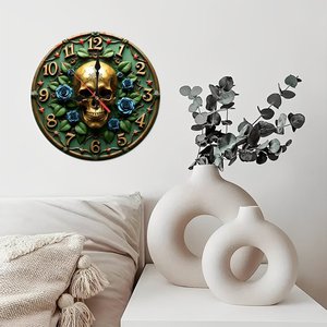 Round Wooden <b>Wall</b> <b>Clock</b> 25x25Cm <b>Silent</b> Non Ticking Classic Home Decor Living Room Apartment <b>Clock</b> - Product Image 4
