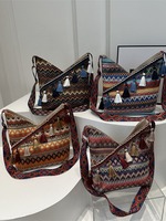 Nouveau Sac à Dos Femme en Peluche Style Ethnique 2026 - Tendance et Mode, Grande Capacité en Polyester et Toile