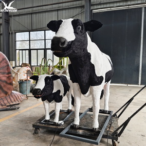 Modèle de vache animatronique réaliste pour la simulation de la <span class=keywords><strong>vie</strong></span> des animaux de ferme, idéal pour les zoos, les musées et les parcs d'attractions - Product Image 6