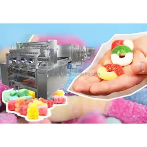 Voll automatische Gummibärchen maschine Gesundheit Pektin Gelee Süßigkeiten machen Maschine