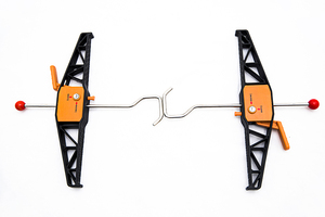 Accessoires de stabilisation pour échelle industrielle pliante extensible : Pince, support mural, niveleur d'entretoise, en acier inoxydable, capacité 375 Lbs - Product Image 3