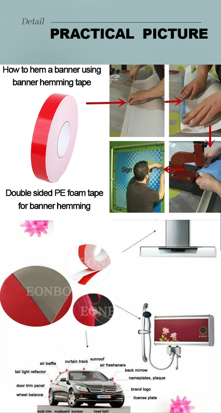 red shock absorbing foam tape masking foam tape for car