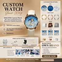 Montre pour femme plaquée or avec affichage des phases lunaires roses, motif nuit étoilée et bracelet en maille chevrons, boîtier en acier inoxydable