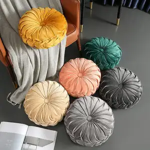 Manufacturer Customized Dutch Velvet Pumpkin Pillow Hot Sale Indoor Decorative Throw Seat Cushion