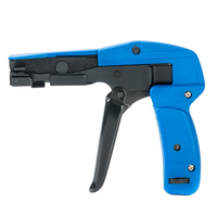 2 en 1, fermeture à une main, coupe, attaches en nylon en plastique, câble réglable, outil de tension, câble, pistolet à cravate zippée