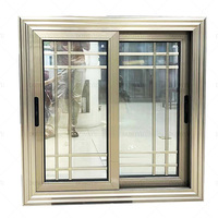 Fenêtres UPVC insonorisées en verre trempé à double impact d'ouragan fenêtres à double vitrage pour maison villa