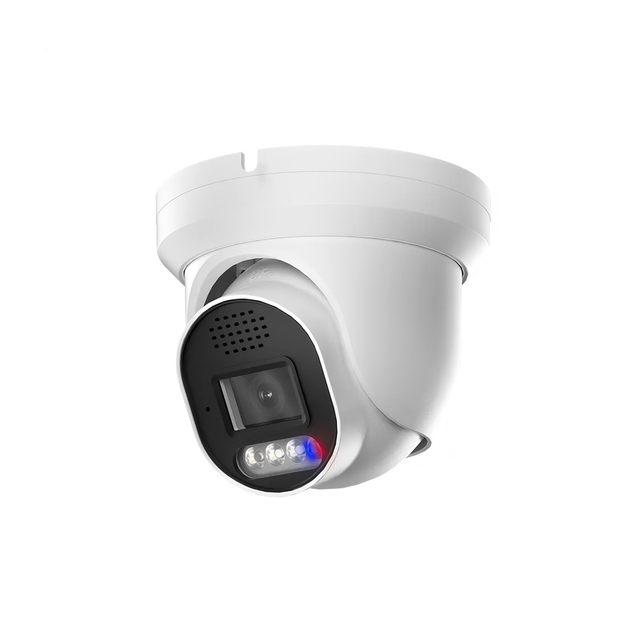 Dakang New Dome 4MP H265+ Night Vision CMOS 2.8mm Red Blue Light Alarm Face Detection IP PoE Cloud Camera