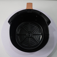 Friteuse à air numérique rose 4,5 L SKD CKD avec panneau tactile en plastique, pour usage commercial, idéale pour les rouleaux de printemps, samosas, empanadas - Modèle KA03001