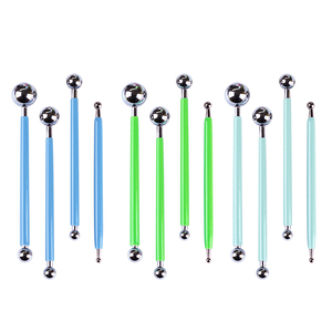 Xinbowen 4 cái thép không gỉ bóng đường nghệ thuật Mô Hình Công Cụ Điêu Khắc gốm Polymer đất sét nằm rải rác công cụ thiết lập cho mô hình - Product Image 6