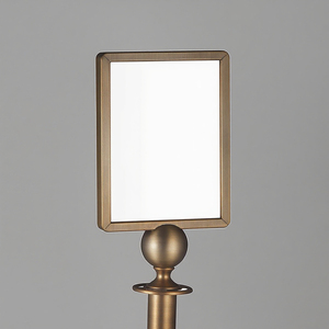 디스플레이 홀더가있는 A4 간판 포스트-호텔 대기열 안내 및 브랜딩을위한 스탠딩 디렉토리 - Product Image 3