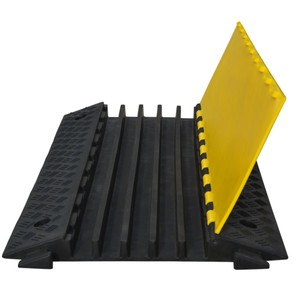 Protection de câbles en caoutchouc pour l'extérieur, vente en gros d'usine, sécurité routière, protection de câbles à 5 canaux - Product Image 2