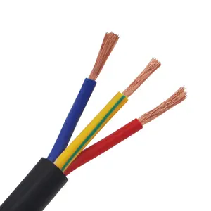 Kabel Royal Multicore Bulat 2 3 4 5 Inti Tembaga 0.75Mm 1.5Mm 2.5Mm 4Mm 16Mm 50Mm 95Mm PVC Kabel Kawat Listrik Fleksibel