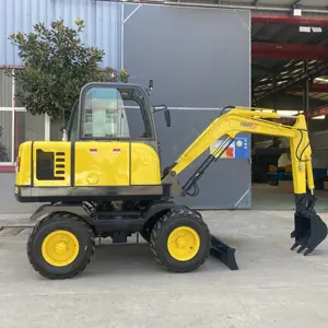 High Quality Hydraulic Mini Excavator 4 Ton Small Wheel Excavator With Tires