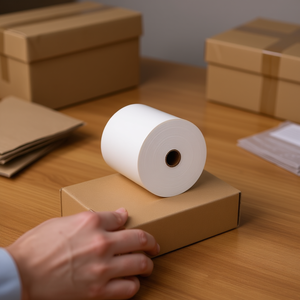 Rouleau de caoutchouc 890, ruban adhésif blanc, surface lisse, pour emballage et applications d'étanchéité - Product Image 3