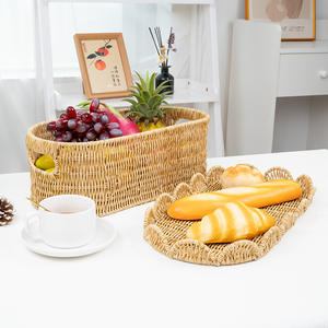 Cesta de Almacenamiento Rectangular de Imitación de Ratán, Ecológica, para Frutas, Verduras y Juguetes - Product Image 1