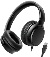 Meilleures ventes d'écouteurs sans fil noirs pour enfants - Casque sport de haute qualité avec design métallique pour DJ et aviation