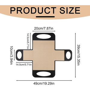 Moule à pain en silicone de qualité alimentaire réutilisable, personnalisable en usine, résistant à la chaleur, compatible four, avec 4 poignées - Product Image 1