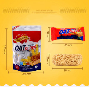Vegan helal somun yulaf enerji yemek Bar hayatta kalma gıda yüksek <span class=keywords><strong>Protein</strong></span> süt sütlü çikolata organik yulaf barlar şeker ücretsiz aperatifler üretim - Product Image 5