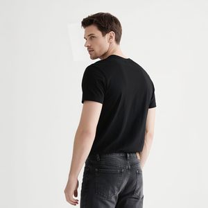 เสื้อยืด unisex สำหรับผู้ใหญ่ เสื้อยืดแบบกำหนดเองสำหรับผู้ชาย เสื้อยืดสีดำล้วน เสื้อยืดซับใน เสื้อยืดผู้ชาย เสื้อยืดโพลีเอสเตอร์ เสื้อยืดเนื้อนุ่มยืดได้ จำนวนมาก - Product Image 3