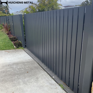 Clôture en aluminium DIY, panneau de clôture décoratif en aluminium <span class=keywords><strong>pour</strong></span> jardin <span class=keywords><strong>extérieur</strong></span> avec poteau en aluminium - Product Image 4