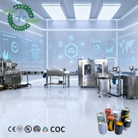 Machine de remplissage automatique de canettes Enterprise-Choice 1500CPH avec générateur de vapeur 18KW pour unité de rétraction d'étiquettes à manchon