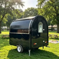 Camionnette alimentaire mobile de haute qualité de 2,2 m, chariot de vente ambulante commercial pour glaces et desserts, remorque pour entreprises