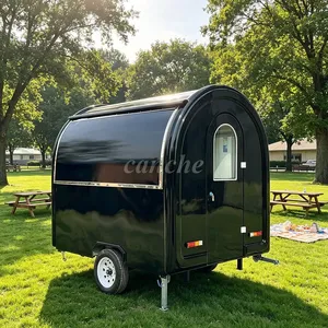 Camionnette alimentaire mobile de haute qualité de 2,2 m, chariot de vente ambulante commercial pour glaces et desserts, remorque pour entreprises - Product Image 1