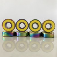Roulements de skateboard en céramique titane couleur 6 billes 608