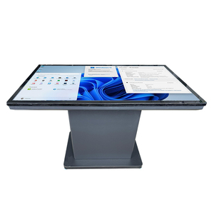 55 inch quảng cáo trong nhà cảm ứng điện dung màn hình cảm ứng cà phê bảng với điện thoại sạc không dây - Product Image 4