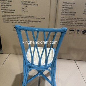Chaises d'enfants en rotin tressé artisanales en gros pour la location événementielle – Sièges naturels pour enfants pour mariages et événements - Product Image 4