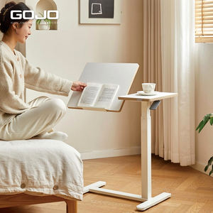 Suporte ajustável do portátil de madeira com recurso extensível Durable Computer Desk para fácil movimento e elevação - Product Image 1