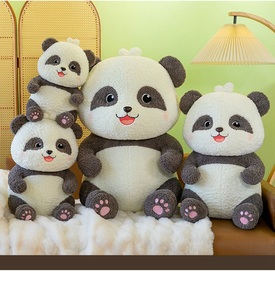 Peluche Gigante di <span class=keywords><strong>Panda</strong></span> Carino e Sorridente con Zampe <span class=keywords><strong>Rosa</strong></span>, Morbido e Soffice, Regalo Decorativo - Product Image 2