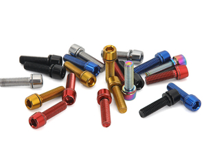 Tornillo de Titanio Gr5 TC4 UNS R56400 con Cabeza Hexagonal Avellanada DIN7991 ISO10642 M2-M16 Anodizado para Fijaciones Industriales - Product Image 5