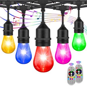 Bombillas Vintage para iluminación de vacaciones, tira de luces Led solares para exteriores, a prueba de agua, para Patio, comercial, RGB S14, gran oferta - Product Image 6